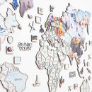 World Photo Map Pastel