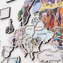 World Photo Map Pastel