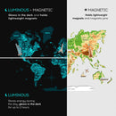 3D Luminous Colored Wooden World Map Physical