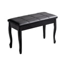 Solid Wood PU Leather Piano Bench with Storage by LJGDeals