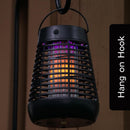PIC Portable Solar Insect Killer Torch Bug Zapper and Flame Accent Light, Kills Bugs-1 Pack
