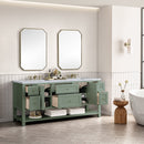 James Martin Breckenridge 72" Double Bathroom Vanity, Smokey Celadon