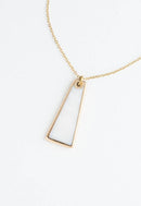 Pillar Mother of Pearl Necklace in Gold