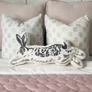 Leaping Easter Bunny Pillow by Decor Steals