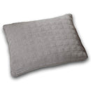 DaDa Bedding Corduroy Sherpa Backside Soft Grey Quilted Pillow Sham - 1-Piece (JHW858)