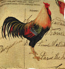 DaDa Bedding Set of 2-Pieces Glamorous Country Rooster Farmhouse Tapestry Throw Pillow Covers w/ Inserts - 18" x 18"
