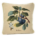 DaDa Bedding Set of 2-Pieces Sugar Plum Fruits Garden Tapestry Throw Pillow Covers w/ Inserts, 18" x 18"