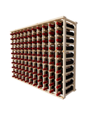 Pine Upper Wine Rack Cabinet | 11 Column