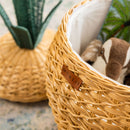 Pineapple Rattan Storage Basket Natural - Medium by MOMIJI US LLC