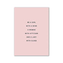 GobekUsa Pink Aesthetic Room Decor Wall Art