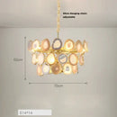 GobekUsa Agate Designer LED Chandelier for Foyer & Dining Room
