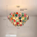 GobekUsa Agate Designer LED Chandelier for Foyer & Dining Room