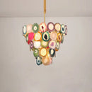 GobekUsa Agate Designer LED Chandelier for Foyer & Dining Room