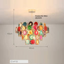 GobekUsa Agate Designer LED Chandelier for Foyer & Dining Room