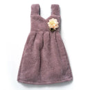 Pink and blue kids cute dress hand towel for kitchen and bathroom by Decorbites