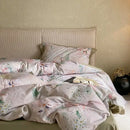 GobekUsa Egyptian Cotton Print Bedding Set - Queen King Ru Size Sheets Pillowcases Blanket Cover