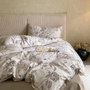 GobekUsa Egyptian Cotton Print Bedding Set - Queen King Ru Size Sheets Pillowcases Blanket Cover