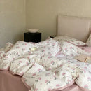 GobekUsa Egyptian Cotton Print Bedding Set - Queen King Ru Size Sheets Pillowcases Blanket Cover