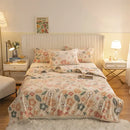 GobekUsa Double Sided Plaid Fleece Blanket - Winter Bedroom Essential