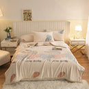 GobekUsa Double Sided Plaid Fleece Blanket - Winter Bedroom Essential