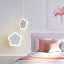 GobekUsa Heart Blossom Butterfly LED Chandelier for Children's Room