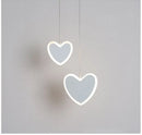 GobekUsa Heart Blossom Butterfly LED Chandelier for Children's Room