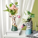 GobekUsa Bubble Gum Girl Flower Vase - Stylish Resin Plant Pot for Home Decor