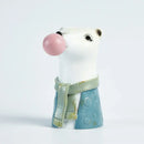 GobekUsa Bubble Gum Girl Flower Vase - Stylish Resin Plant Pot for Home Decor