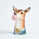 GobekUsa Bubble Gum Girl Flower Vase - Stylish Resin Plant Pot for Home Decor