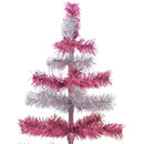 Pink & Silver Layered Tinsel Trees by Lee Display