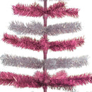 Pink & Silver Layered Tinsel Trees by Lee Display