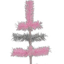 Pink & Silver Layered Tinsel Trees by Lee Display