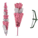 Pink & Silver Layered Tinsel Trees by Lee Display