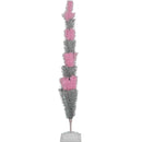 Pink & Silver Layered Tinsel Trees by Lee Display