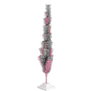 Pink & Silver Mixed Tinsel Christmas Tree by Lee Display