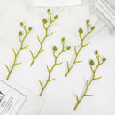 Pink and white artificial flower stems for wedding garden arch decor by Decorbites