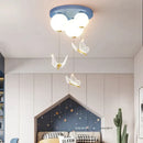 GobekUsa Butterfly Ball Ceiling Lamp: Warm & Romantic Pendant Light for Children's Room