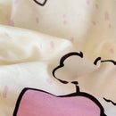 GobekUsa Cartoon Printed Cotton Quilt Cover Set - Soft, Breathable, Colorfast Bedding