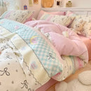 GobekUsa Cartoon Printed Cotton Quilt Cover Set - Soft, Breathable, Colorfast Bedding