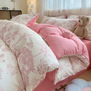 GobekUsa Cartoon Printed Cotton Quilt Cover Set - Soft, Breathable, Colorfast Bedding