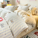 GobekUsa Cartoon Printed Cotton Quilt Cover Set - Soft, Breathable, Colorfast Bedding