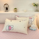 GobekUsa Cartoon Printed Cotton Quilt Cover Set - Soft, Breathable, Colorfast Bedding