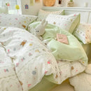 GobekUsa Cartoon Printed Cotton Quilt Cover Set - Soft, Breathable, Colorfast Bedding