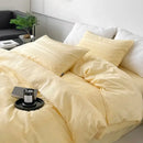 GobekUsa Cotton Jacquard Bedding Set - Single Double Queen King Size Bedclothes