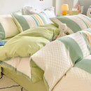 GobekUsa Cotton Jacquard Bedding Set - Single Double Queen King Size Bedclothes