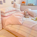 GobekUsa Cotton Jacquard Bedding Set - Single Double Queen King Size Bedclothes