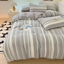 GobekUsa Cotton Jacquard Bedding Set - Single Double Queen King Size Bedclothes