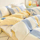 GobekUsa Cotton Jacquard Bedding Set - Single Double Queen King Size Bedclothes