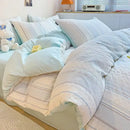 GobekUsa Cotton Jacquard Bedding Set - Single Double Queen King Size Bedclothes