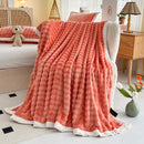 GobekUsa Cozy Faux Rabbit Fur Throw Blanket for Sofa & Bed, 200X230cm